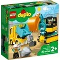 Wholesale Price with free shipping across the USA for LEGO DUPLO Town Truck & Tracked Excavator Construction Vehicle 10931 Toy for Toddlers 2 - 4 Years Old Girls & Boys, Fine Motor Skills Development - Manji Distributors