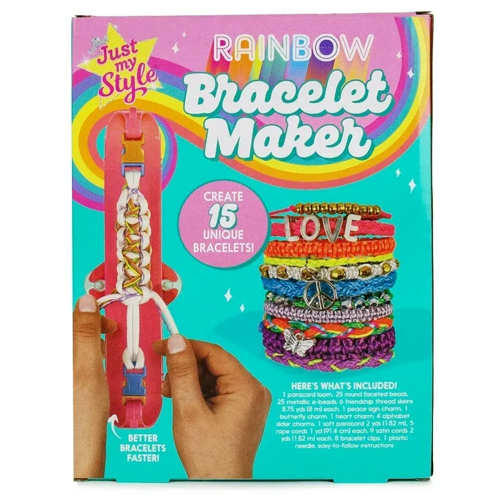 Wholesale Price with free shipping across the USA for Just My Style D.I.Y. Multicolor Satin Cord Bracelet Maker, Arts & Crafts, 6+ - Manji Distributors