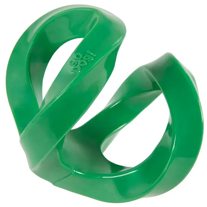 Wholesale Price with free shipping across the USA for goDog Magic Motion Twisty Tosser Toy for Dogs with Chew Guard Technology for Stronger & Longer Play, Tough & Durable, Built-In Squeaker, Green, Large - Manji Distributors
