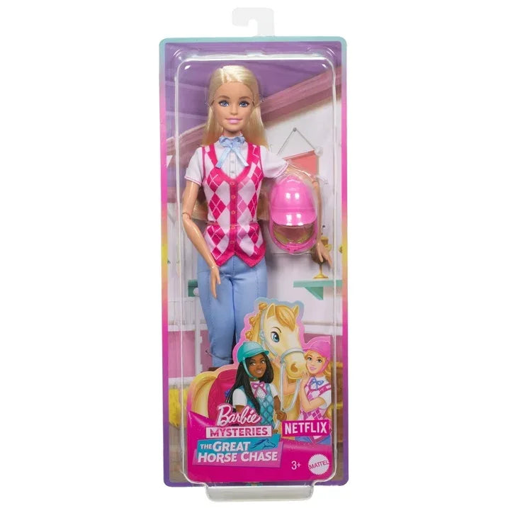 Wholesale Price with free shipping across the USA for Barbie Mysteries: The Great Horse Chase Barbie “Malibu” Doll with Riding Clothes & Accessories - Manji Distributors