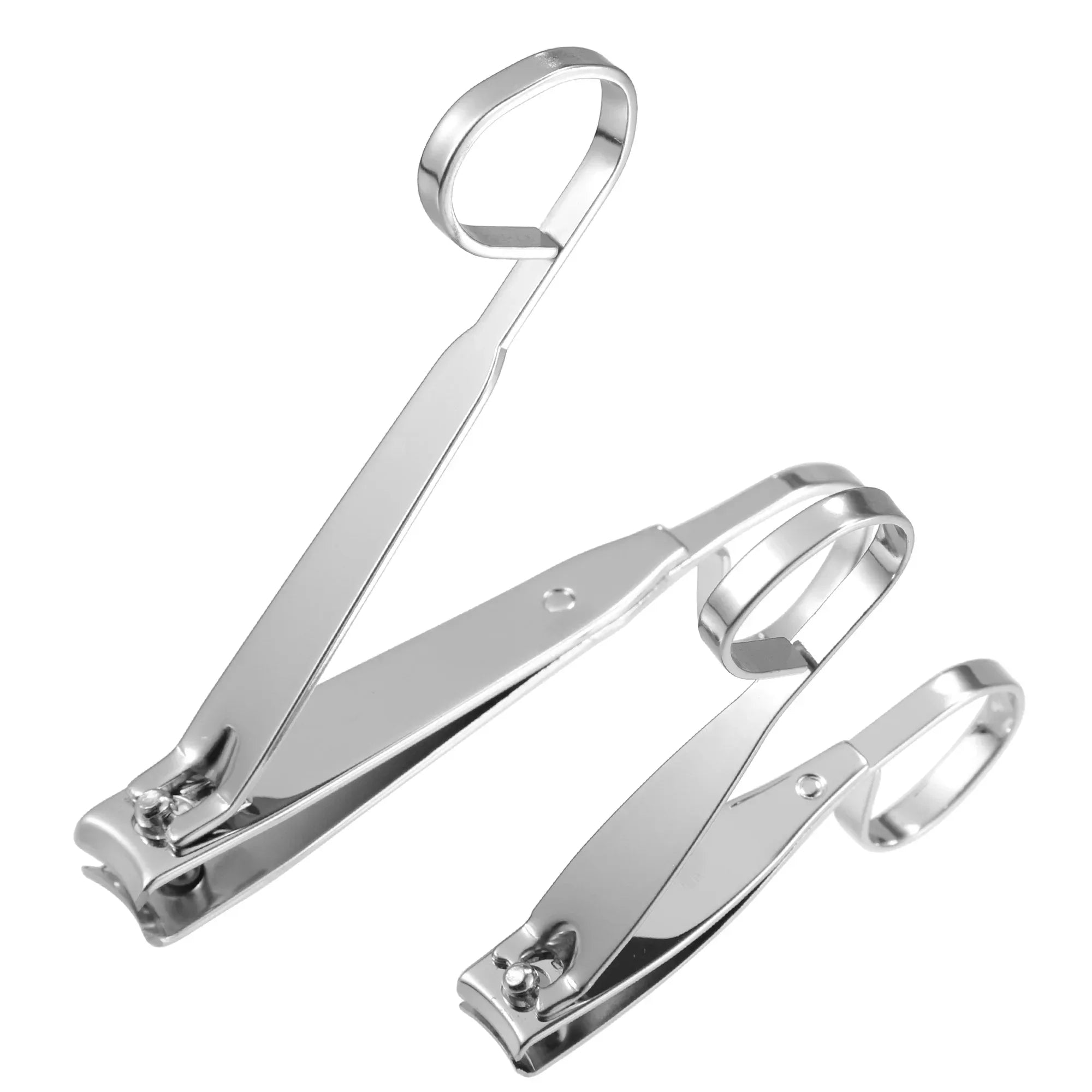 Wholesale Price with free shipping across the USA for Unique Bargains 2 Pcs Nail Cutter Set Professional Nail Clippers for Travel Silver Stone - Manji Distributors