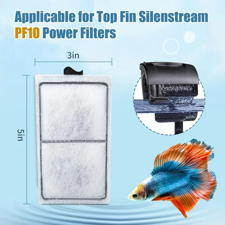 Wholesale Price with free shipping across the USA for Tawatiler 8 Pack PF-S Filter Cartridges for Top Fin Silenstream PF10 Power Filters, Remplacement Aquarium Carbon Cartridge with Zeolite - Manji Distributors