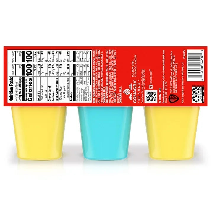Wholesale Price with free shipping across the USA for (4 pack) Snack Pack Post Fruity PEBBLES Flavored Pudding Cups 3.25 oz 6 Count - Manji Distributors