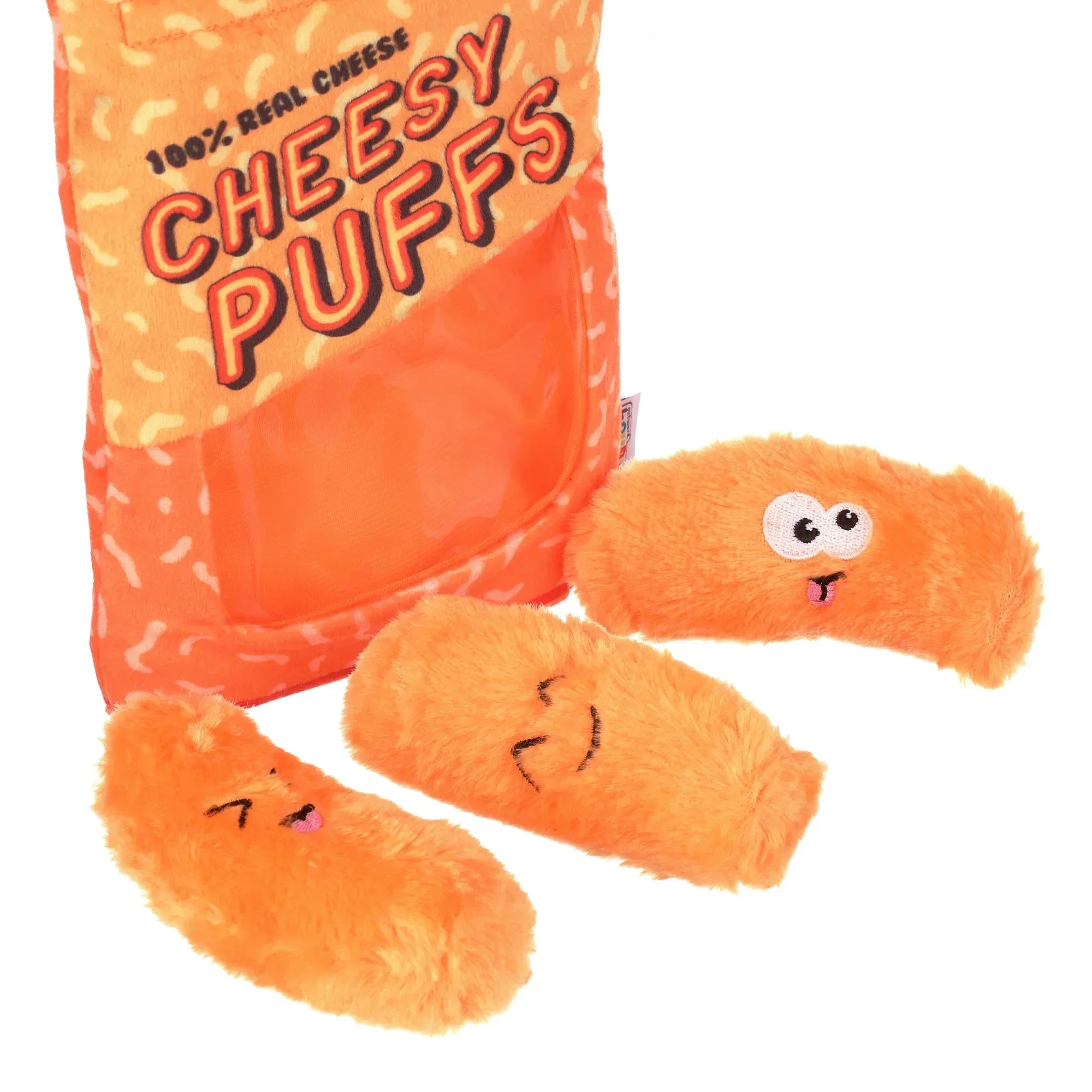 Wholesale Price with free shipping across the USA for Outward Hound Plush Dog Toys, Puzzle Snack Bag Cheese Puff Dog Toy - Manji Distributors