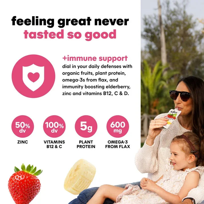 Wholesale Price with free shipping across the USA for Noka Organic Strawberry Banana Smoothie, 4.22 oz Fruit Pouches, 4 Count Smoothie Drinks - Manji Distributors