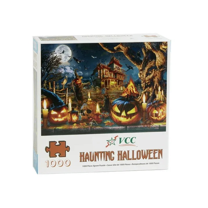 Wholesale Price with free shipping across the USA for Vermont Christmas Company 1000-Piece Haunting Halloween Jigsaw Puzzle - Manji Distributors
