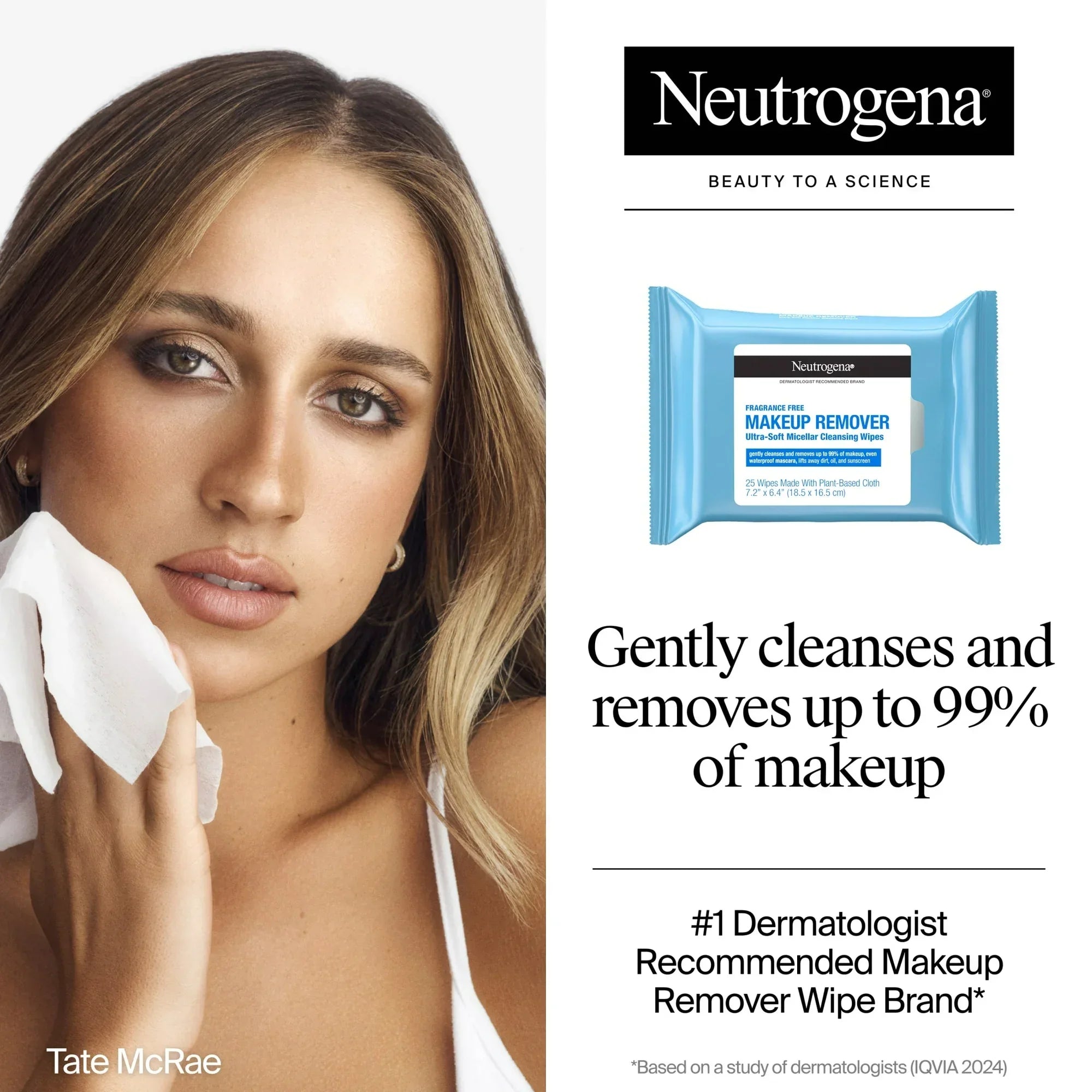 Wholesale Price with free shipping across the USA for Neutrogena Fragrance Free Makeup Remover Wipes, Face Cleansing Towelettes, 25 Count, 2 Pack - Manji Distributors