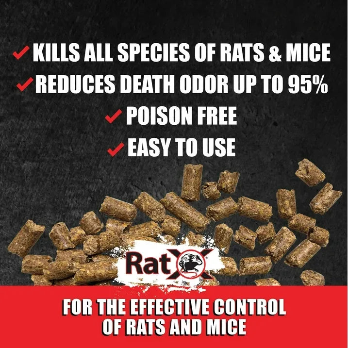 Wholesale Price with free shipping across the USA for RatX Rodent Control Pellets, Rat and Mouse Killer, 18 oz - Manji Distributors