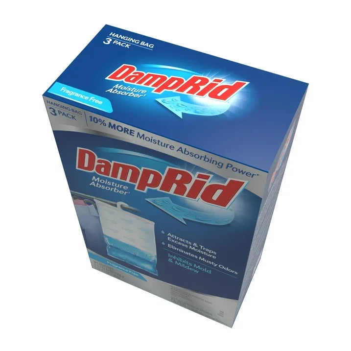 Wholesale Price with free shipping across the USA for DampRid Fragrance Free Hanging Moisture Absorber - Pack of 3 - Manji Distributors