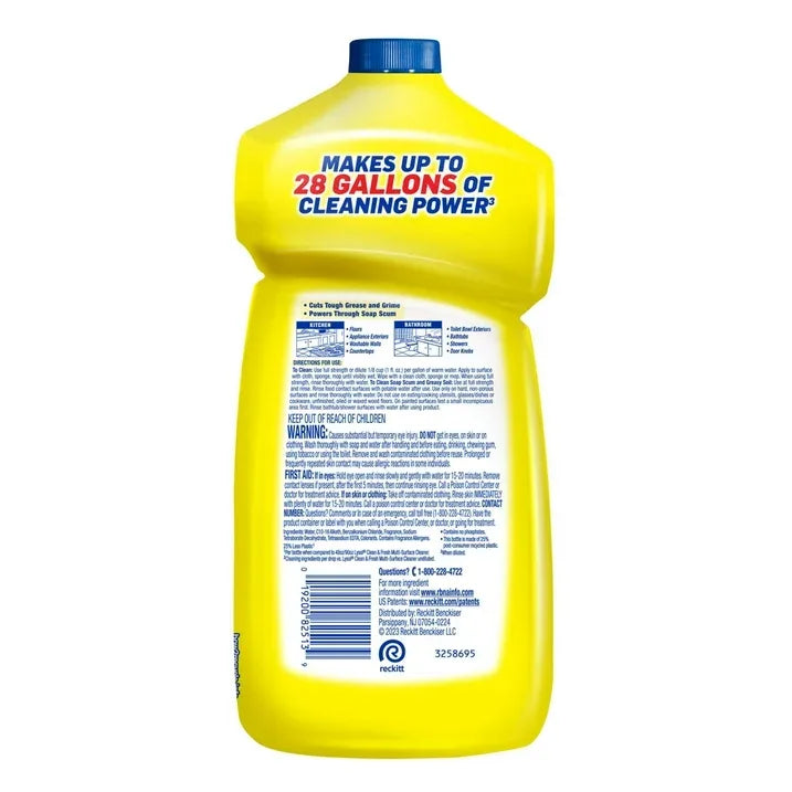 Wholesale Price with free shipping across the USA for (9 pack) Lysol® Lemon Dilutable Cleaner 28oz. - Manji Distributors