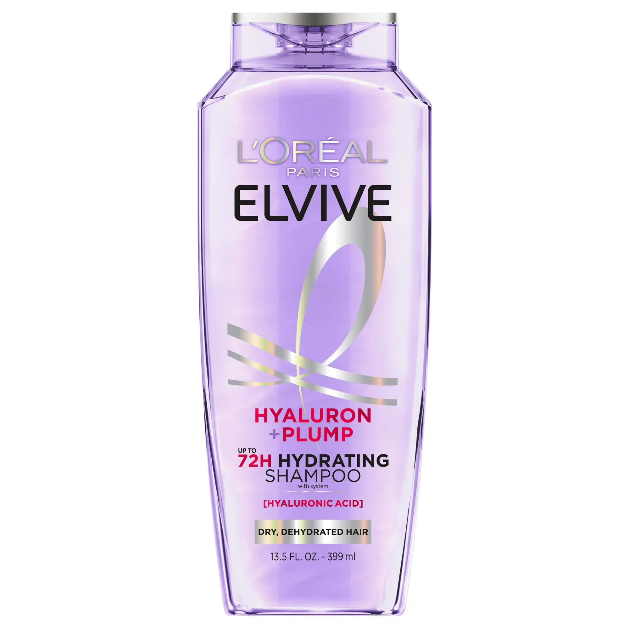 Wholesale Price with free shipping across the USA for L'Oreal Paris Elvive Hyaluron Plump Hydrating Shampoo, 72H Intense Moisture, Squeeze, 13.5 fl oz - Manji Distributors