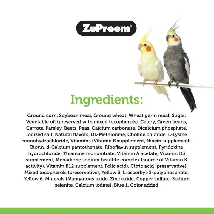 Wholesale Price with free shipping across the USA for ZuPreem® VeggieBlend® Flavor with Natural Flavor for Medium Birds - Manji Distributors