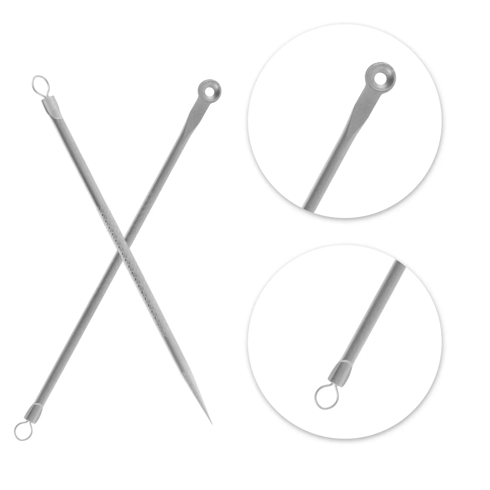 Wholesale Price with free shipping across the USA for Unique Bargains Purification Pimple Extractor Tool Kit Silver Tone - Manji Distributors
