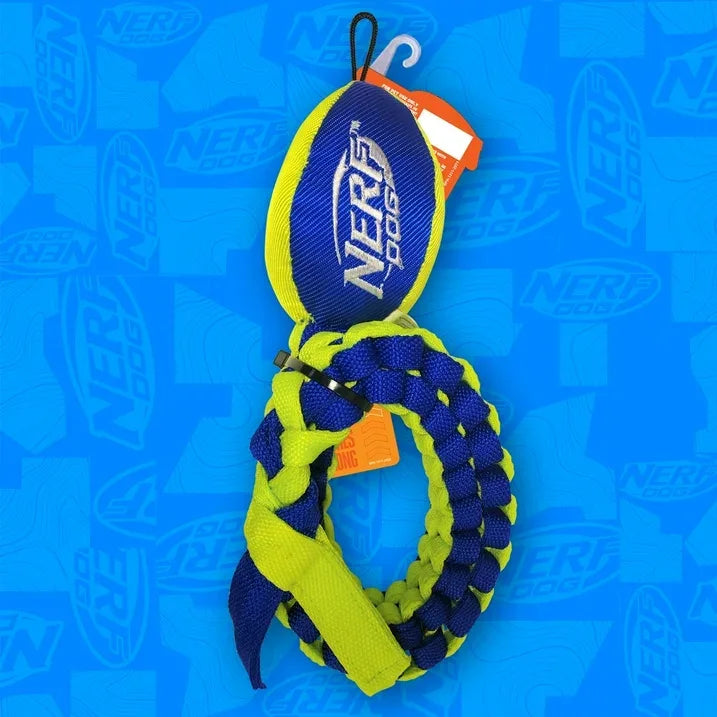 Wholesale Price with free shipping across the USA for Nerf Dog Vortex Chain Tug Dog Toy with Durable Braided Nylon, 25 inch - Manji Distributors