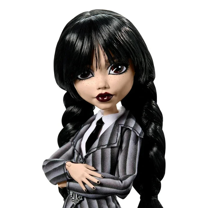 Wholesale Price with free shipping across the USA for Monster High Wednesday Collectible Doll, Wednesday Addams in Nevermore Academy Uniform with Thing - Manji Distributors