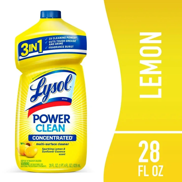 Wholesale Price with free shipping across the USA for (9 pack) Lysol® Lemon Dilutable Cleaner 28oz. - Manji Distributors