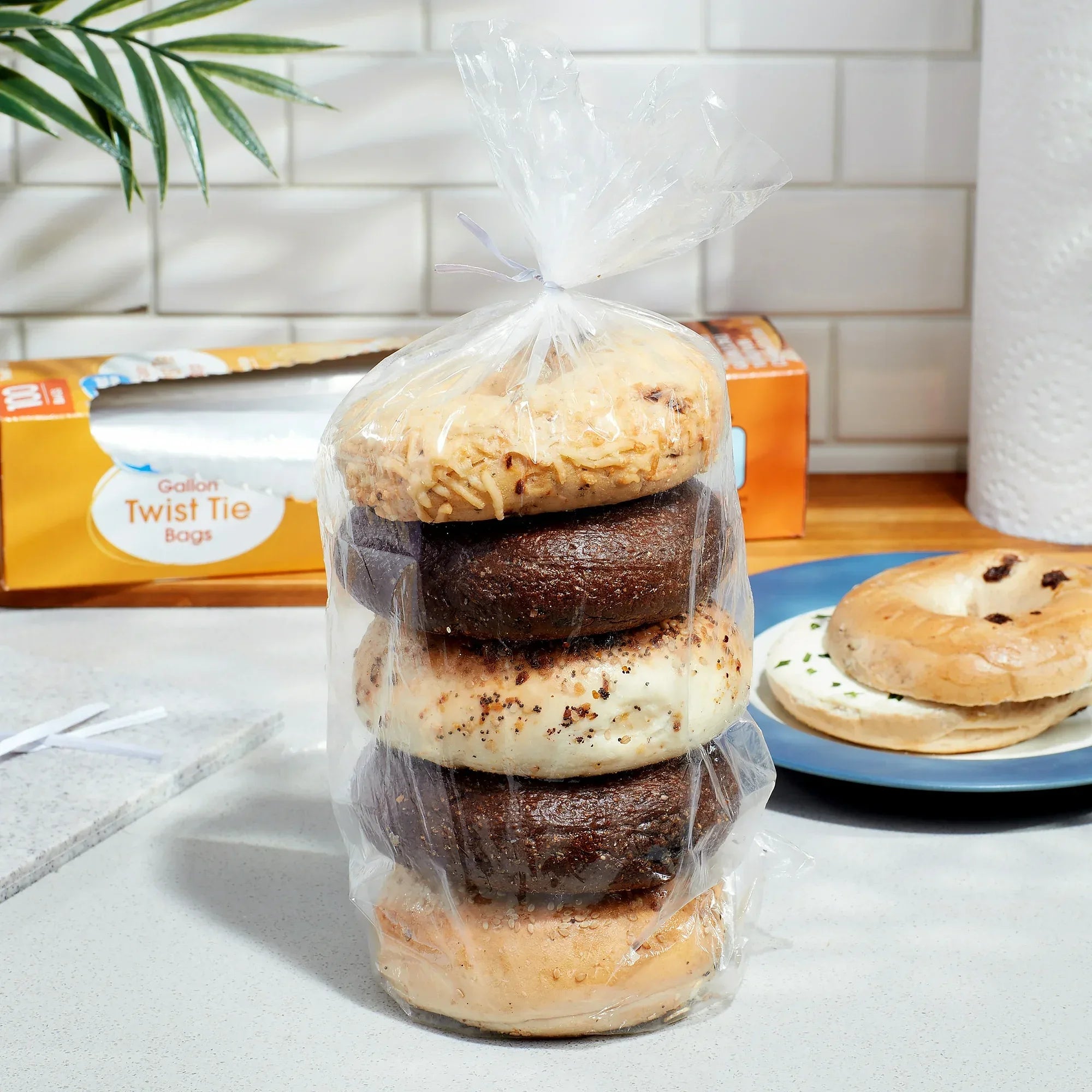 Wholesale Price with free shipping across the USA for (3 pack) Great Value Twist Tie Storage Bags, Gallon, 100 Count - Manji Distributors