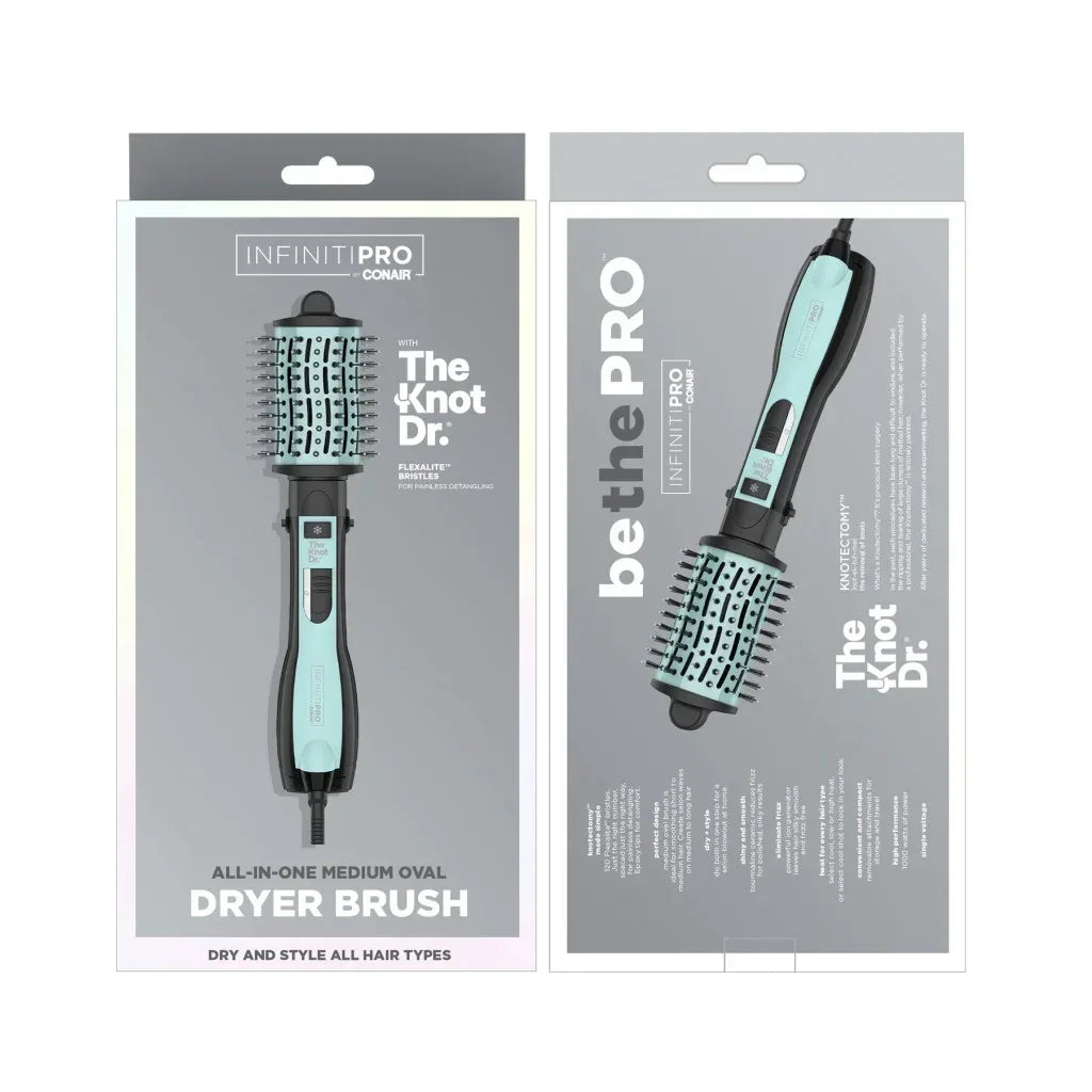 Wholesale Price with free shipping across the USA for Conair InfinitiPRO Knot Dr. All-in-One Medium Oval Hot Air Brush - Manji Distributors
