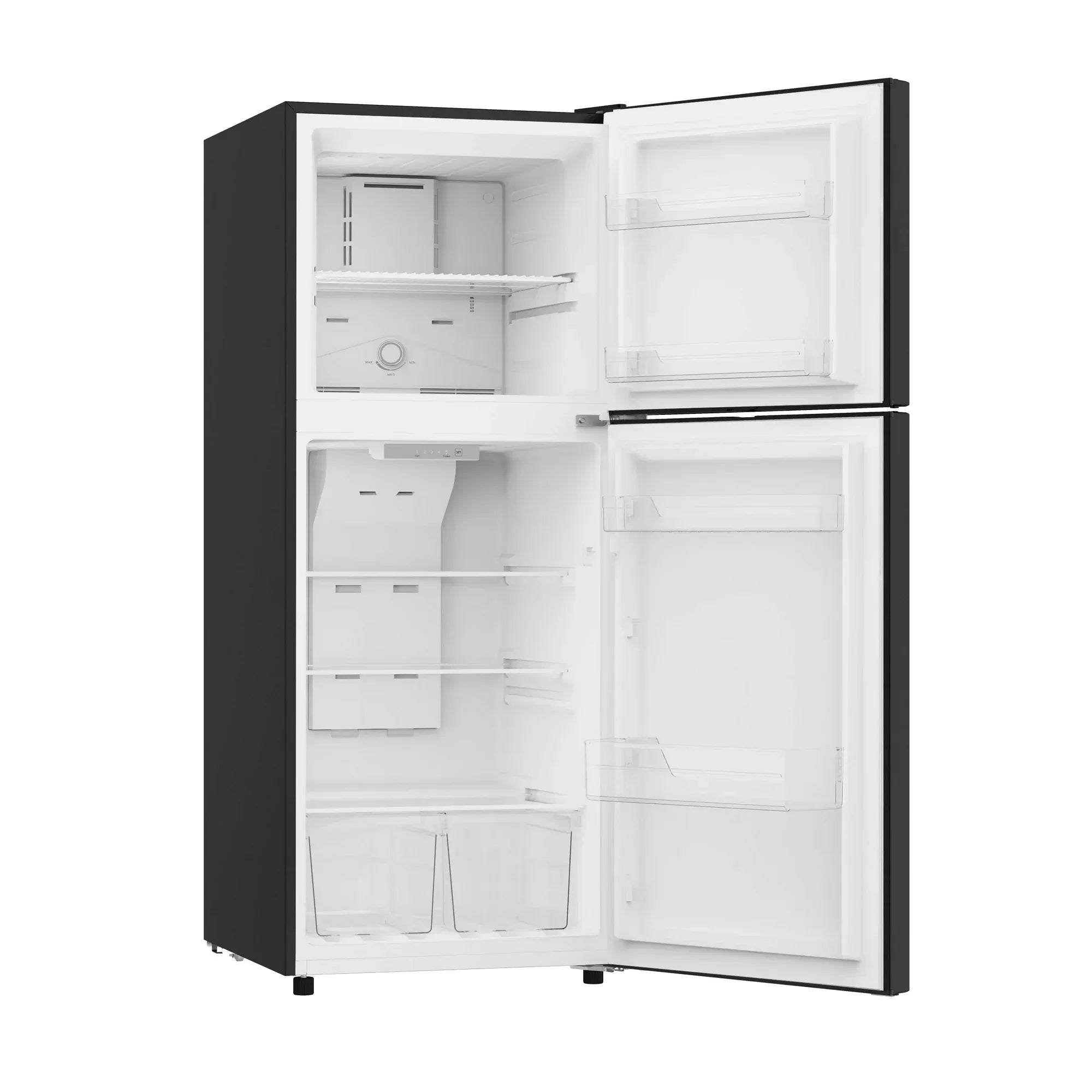 Wholesale Price with free shipping across the USA for Frigidaire, 10 Cu. Ft. Frost Free, Top Mount Refrigerator, Black, EFR1033 - Manji Distributors