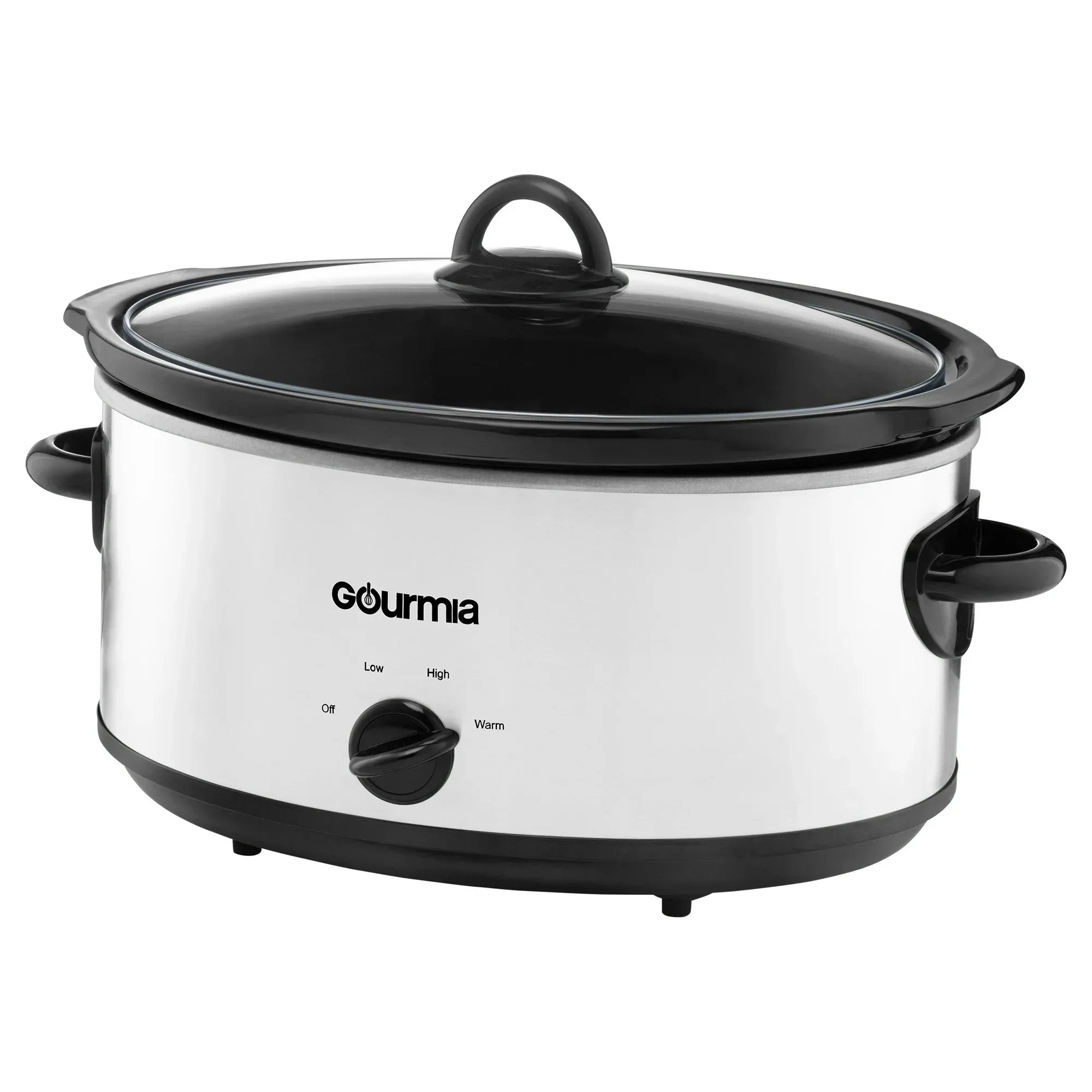 Wholesale Price with free shipping across the USA for Gourmia 6 Qt Manual Slow Cooker with 3 Heat Settings, White - Manji Distributors