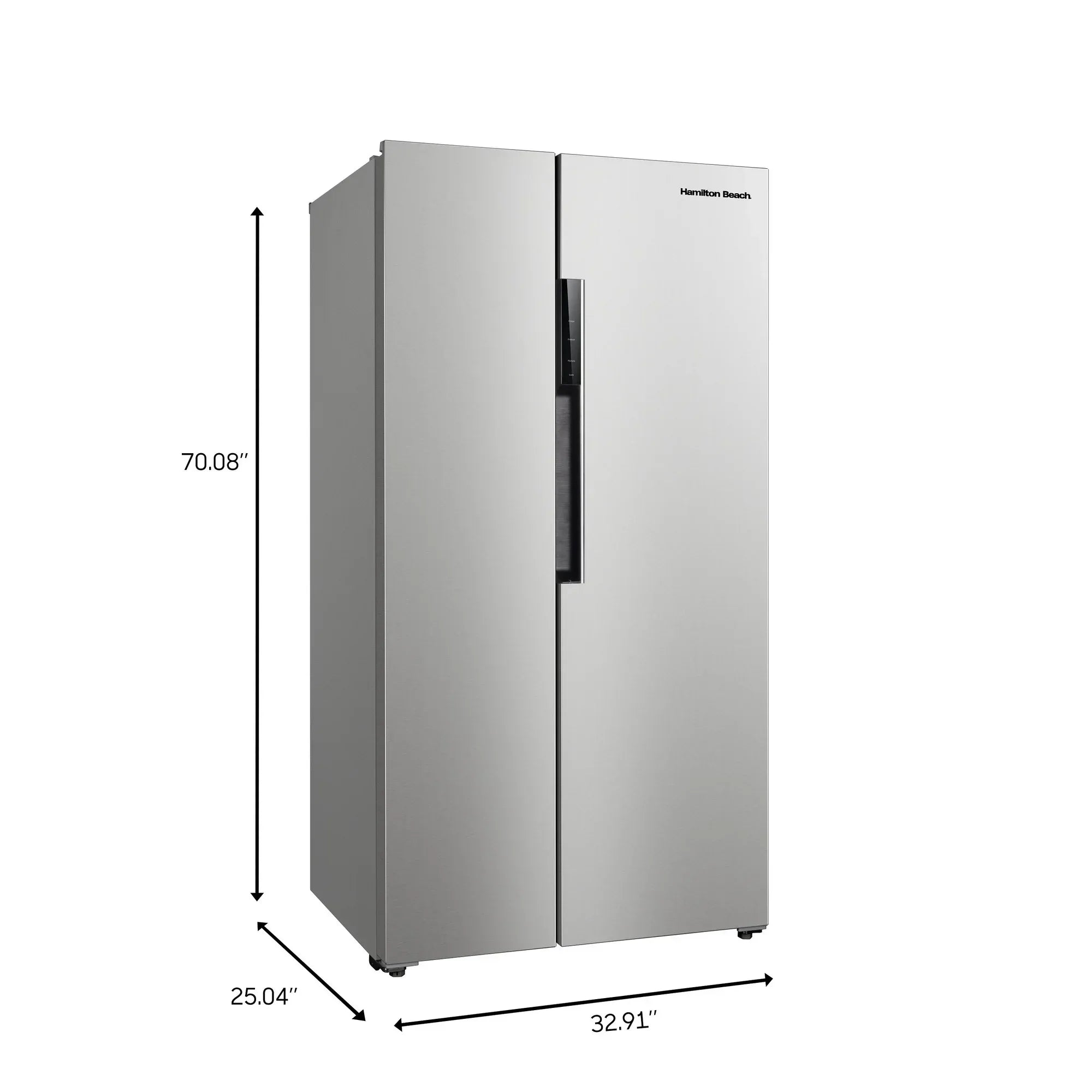 Wholesale Price with free shipping across the USA for Hamilton Beach 15.6 cu. Ft. Side by side Stainless Refrigerator - Manji Distributors