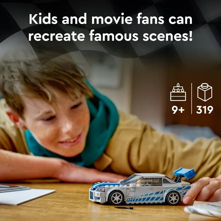 Wholesale Price with free shipping across the USA for LEGO Speed Champions 2 Fast 2 Furious Nissan Skyline GT-R (R34) 76917 Race Car Toy Model Building Kit, Collectible with Racer Minifigure, 2023 Set for Kids - Manji Distributors