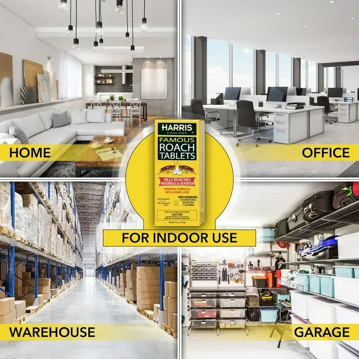 Wholesale Price with free shipping across the USA for Harris Famous Roach & Silverfish Killer Tablets, 6 oz. - Manji Distributors