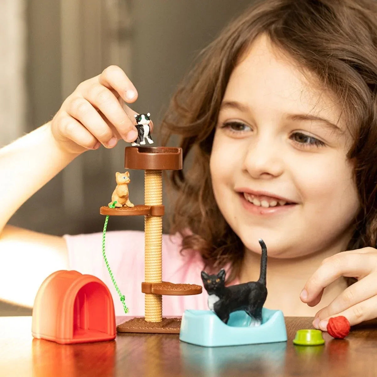 Wholesale Price with free shipping across the USA for Schleich Farm World - 9PC Cats & Kittens Playtime Figurine Set - Realistic Cat & Baby Kitten Figurine - Large Playset for Toddlers, Boys & Girls - Kids Ages 3+ - Manji Distributors