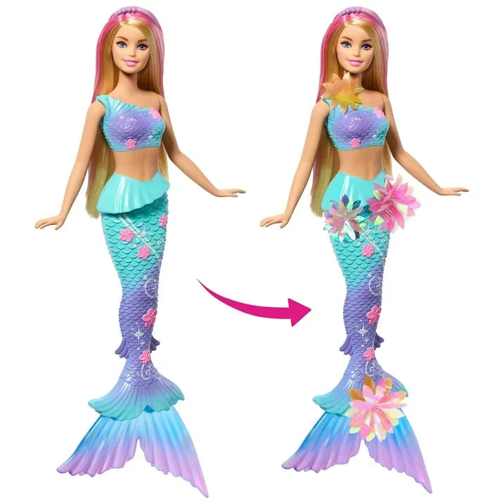 Wholesale Price with free shipping across the USA for Barbie Flower Magic Mermaid Toy Doll with Surprise Blooming Flowers Feature & Pearl Headband Accessory - Manji Distributors
