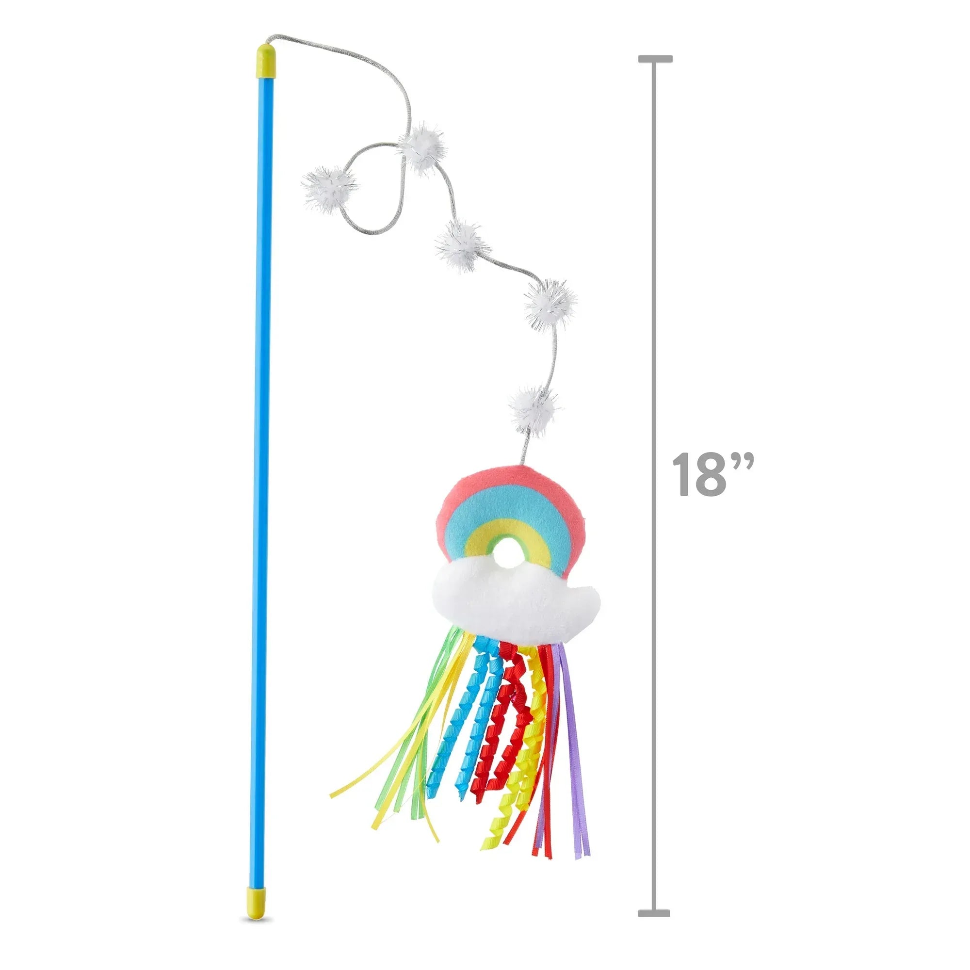 Wholesale Price with free shipping across the USA for Vibrant Life Cat Toy - Rainbow Wand Teaser with Catnip - Manji Distributors