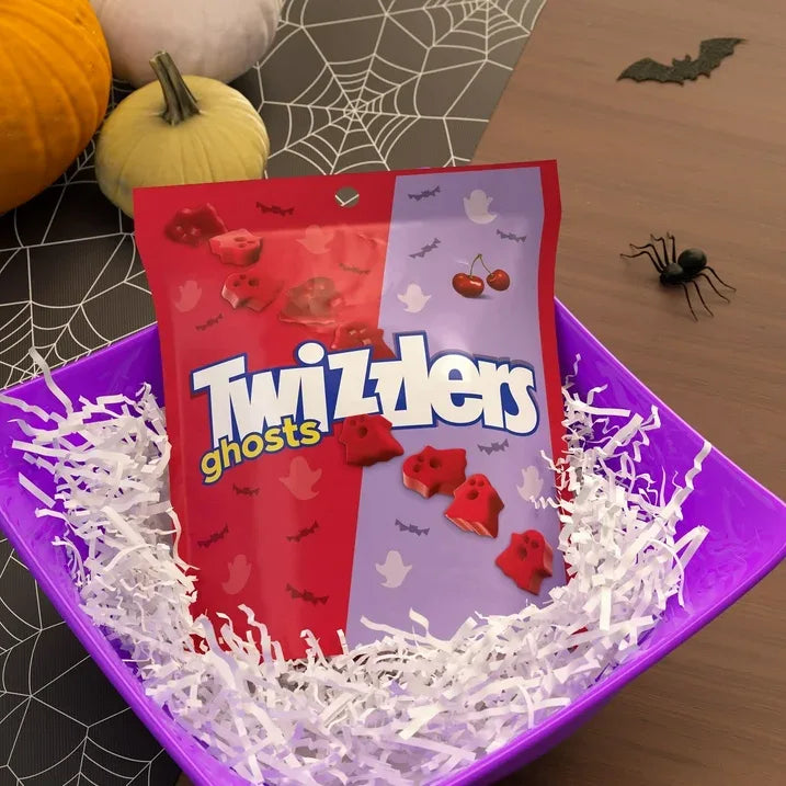 Wholesale Price with free shipping across the USA for Twizzlers Ghosts Cherry Flavored Chewy Halloween Candy, Bag 7.1 oz - Manji Distributors