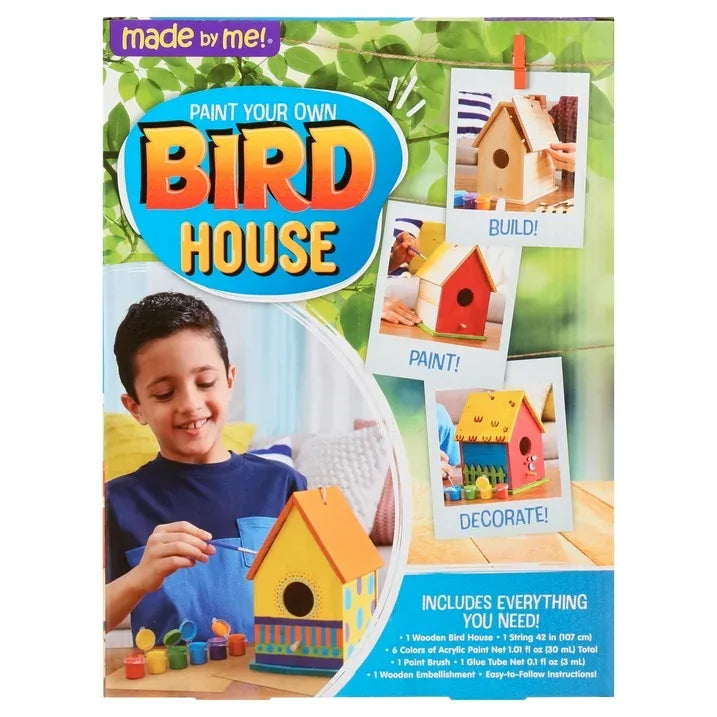Wholesale Price with free shipping across the USA for Made by Me Paint Your Own Birdhouse Kit, Boys and Girls, Child, Ages 6+ - Manji Distributors