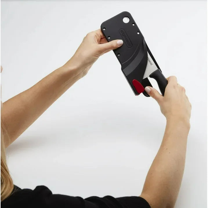 Wholesale Price with free shipping across the USA for Farberware Edgekeeper Classic 6-inch Cleaver Knife with Black Self-Sharpening Sleeve and Handle - Manji Distributors