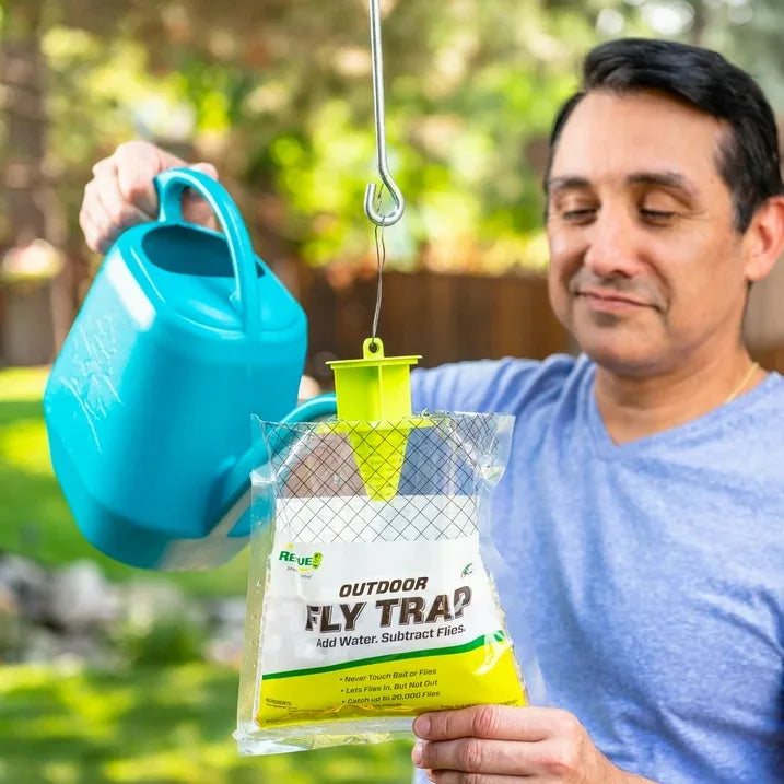Wholesale Price with free shipping across the USA for RESCUE! Outdoor Disposable Hanging Fly Trap, 1 Resin Trap - Manji Distributors