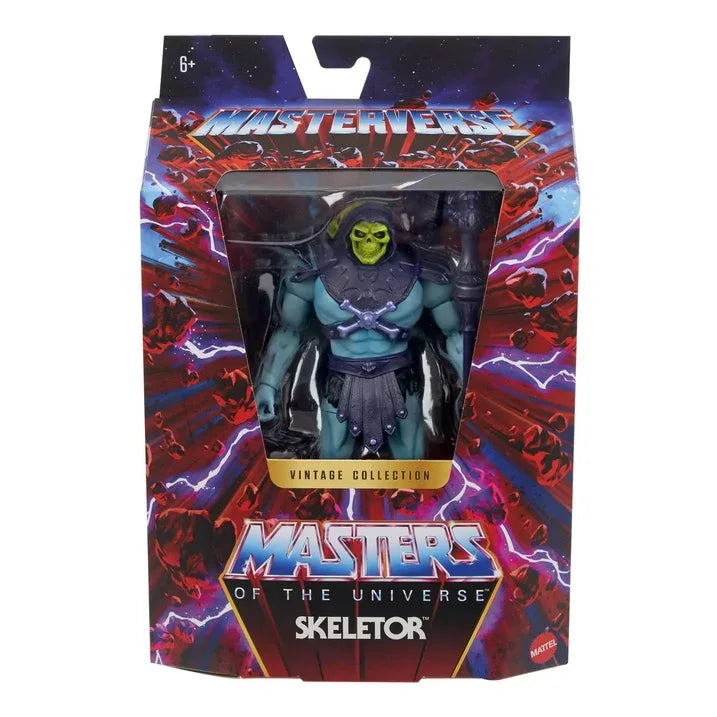 Wholesale Price with free shipping across the USA for Masters of the Universe Masterverse Vintage Collection Skeletor MOTU Action Figure with Sword - Manji Distributors
