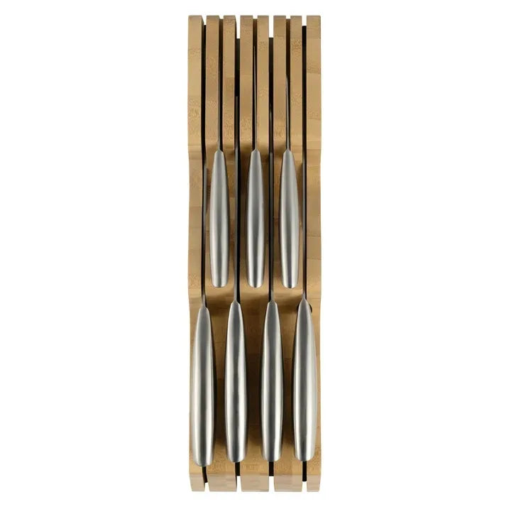 Wholesale Price with free shipping across the USA for Ozeri 8-Piece Stainless Steel Knife Set, with Japanese Stainless Steel Slotted Blades - Manji Distributors