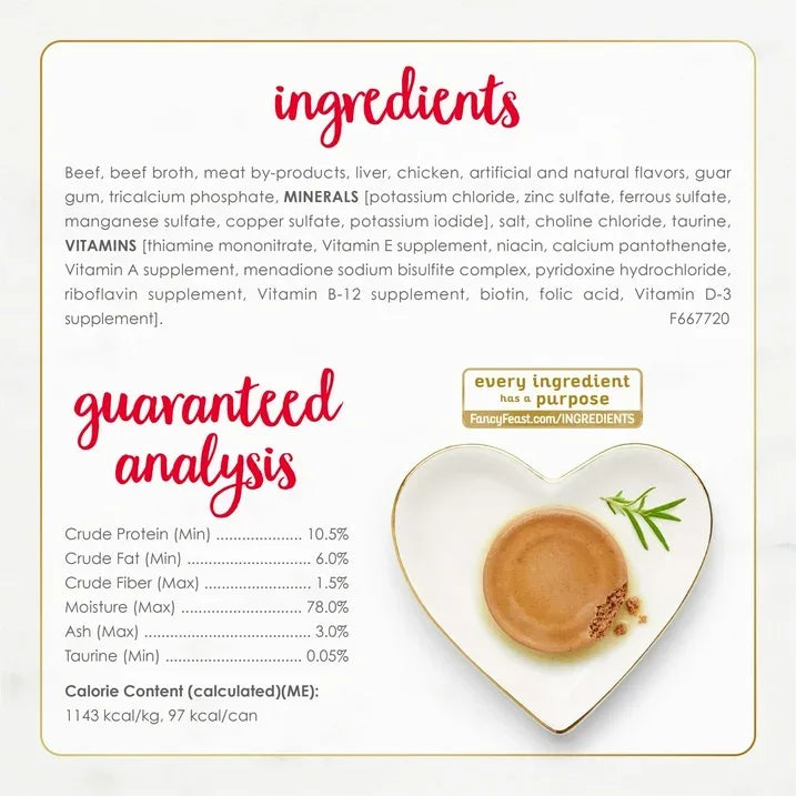 Wholesale Price with free shipping across the USA for (24 pack) Purina Fancy Feast Classic Pate Kitten Food, Wet Cat Food, Tender Beef & Chicken, 3 oz Can - Manji Distributors