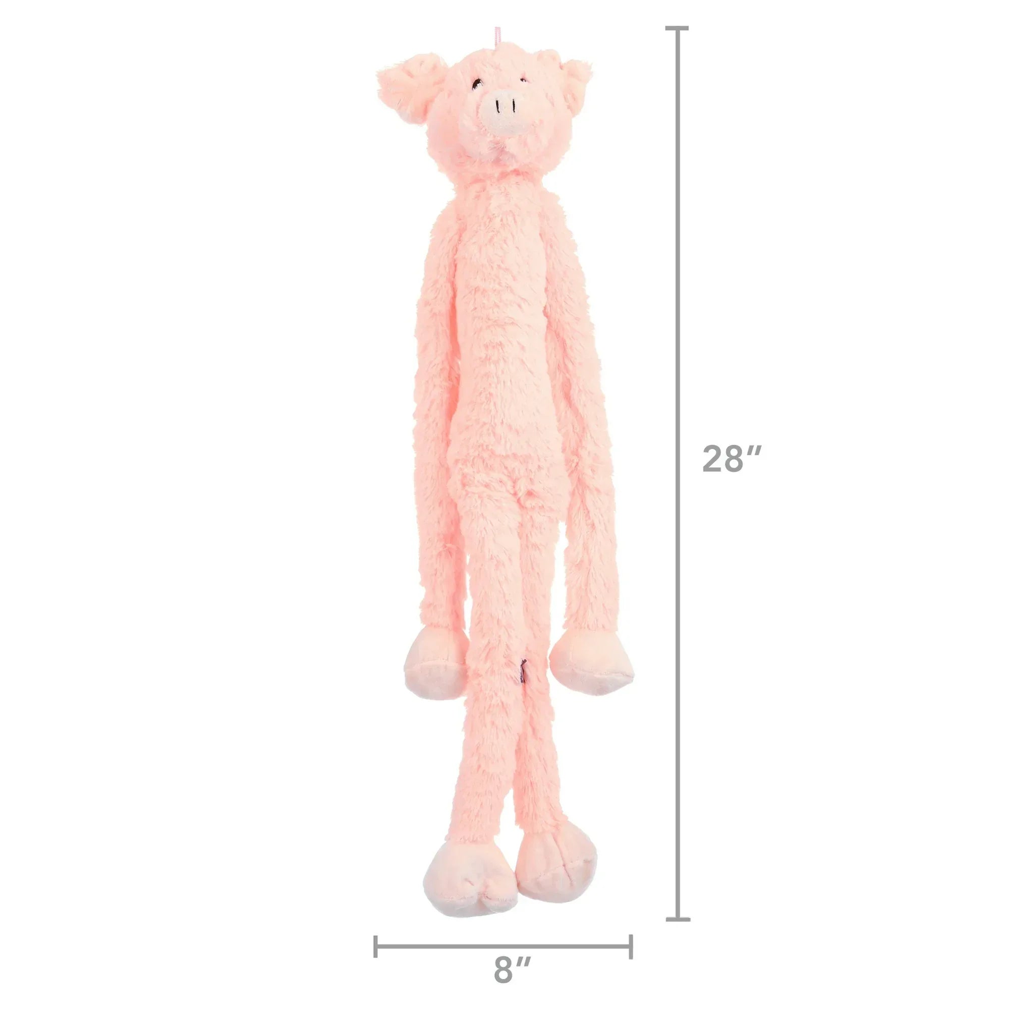 Wholesale Price with free shipping across the USA for Multipet Swingin' Slevins Plush Squeaky Pig Dog Toy, Extra Long, Extra Squeakers - Manji Distributors