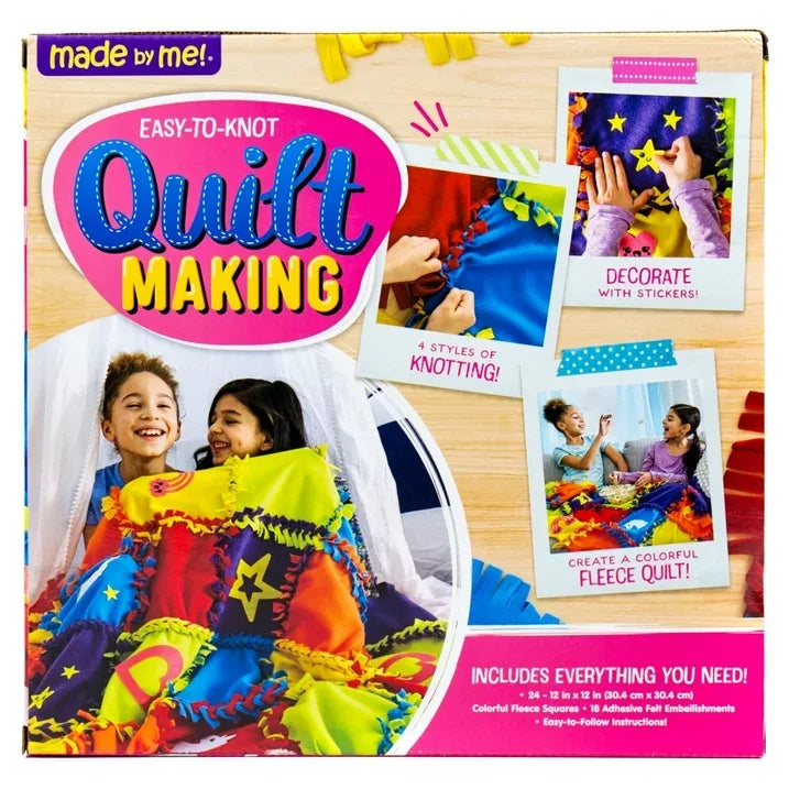 Wholesale Price with free shipping across the USA for Made by Me Easy-to-Knot Quilt Making Kit, Art & Craft Kit for Boys & Girls, Child, Ages 6+ - Manji Distributors