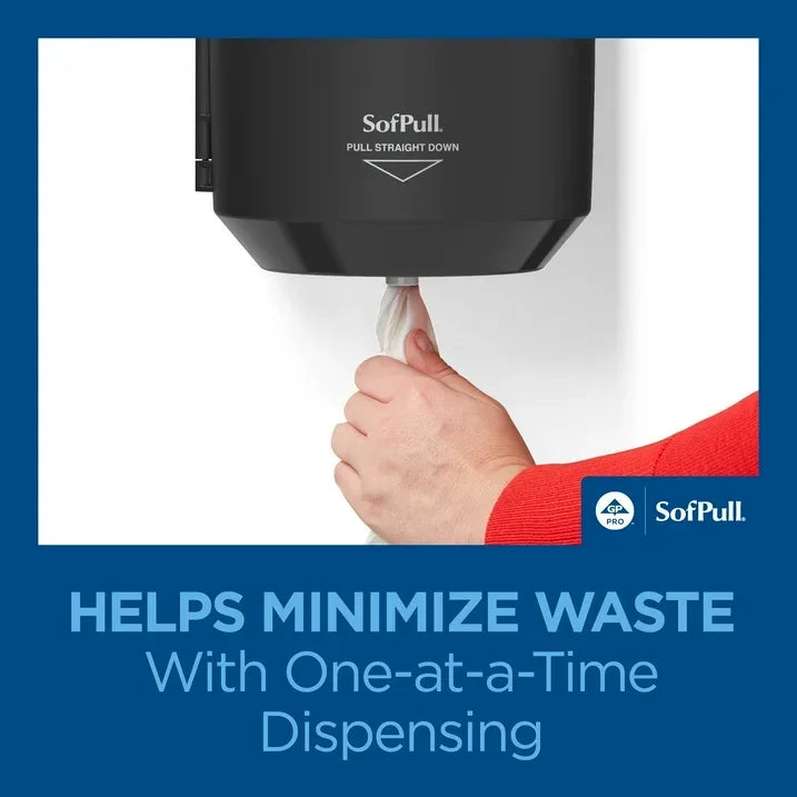 Wholesale Price with free shipping across the USA for SofPull® Regular Centerpull Premium Paper Towel by GP PRO (Georgia-Pacific), White, 6 Rolls Per Case - Manji Distributors