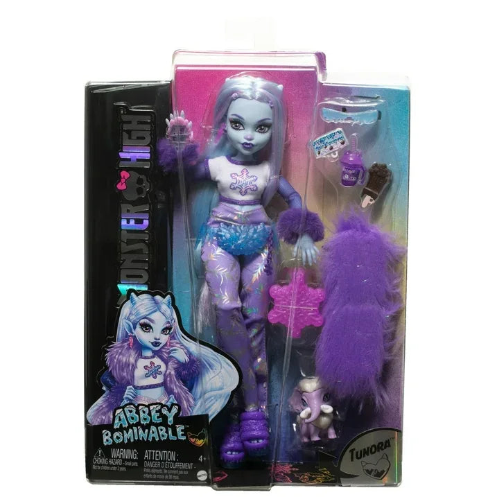 Wholesale Price with free shipping across the USA for Monster High Abbey Bominable Yeti Fashion Doll with Pet Mammoth and Themed Accessories, Collectible - Manji Distributors