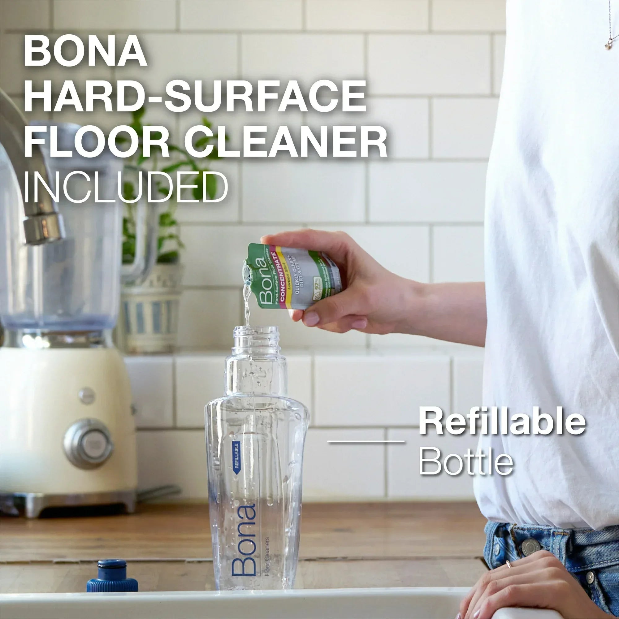 Wholesale Price with free shipping across the USA for Bona Spray Mop Air for Multi Surface floors, Lemon Mint Scent - Manji Distributors