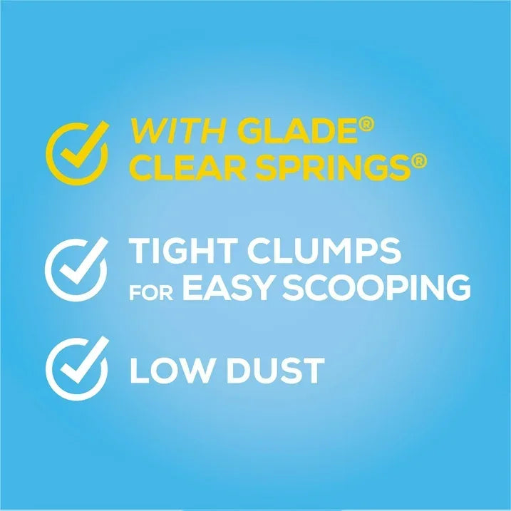 Wholesale Price with free shipping across the USA for Purina Tidy Cats Clumping Cat Litter, Glade Clear Springs Deodorizing, Low Dust, 14 lb. Jug - Manji Distributors