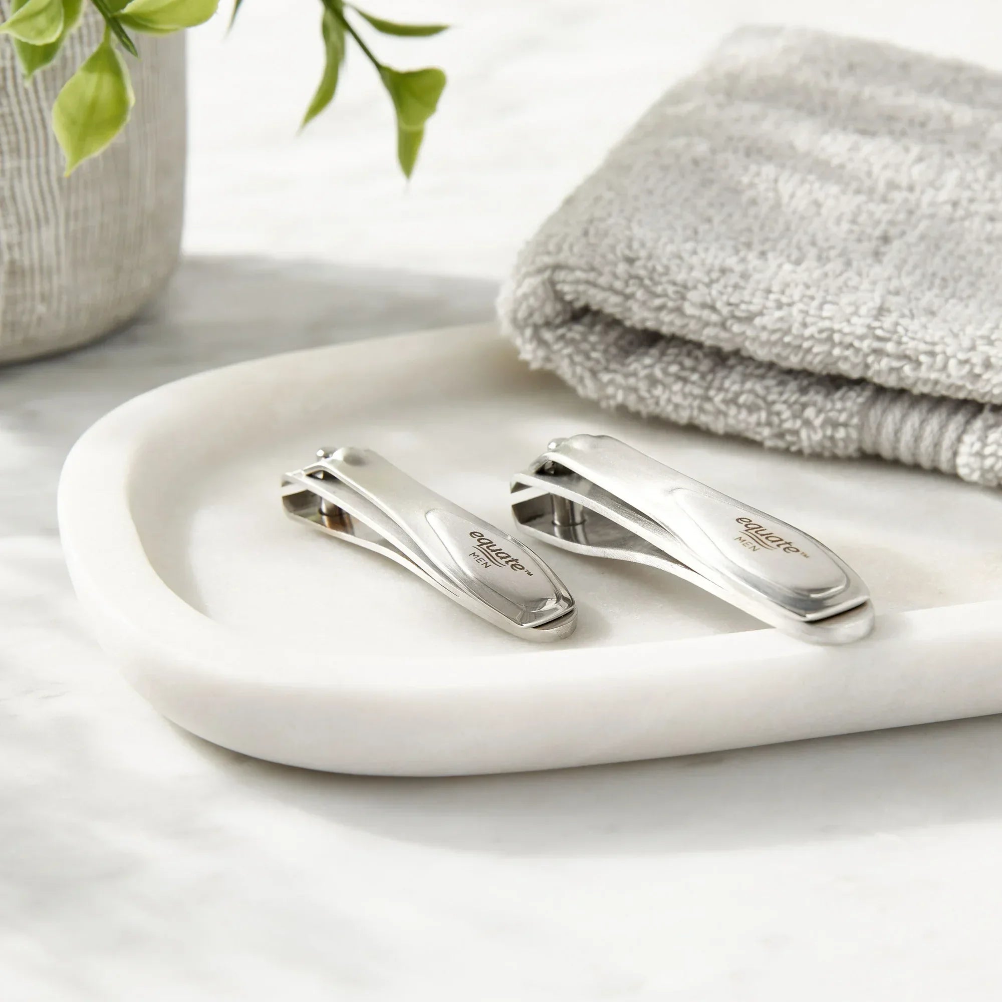 Wholesale Price with free shipping across the USA for Equate Stainless Steel Twin-Pack Nail Clippers, 2 Pieces - Manji Distributors