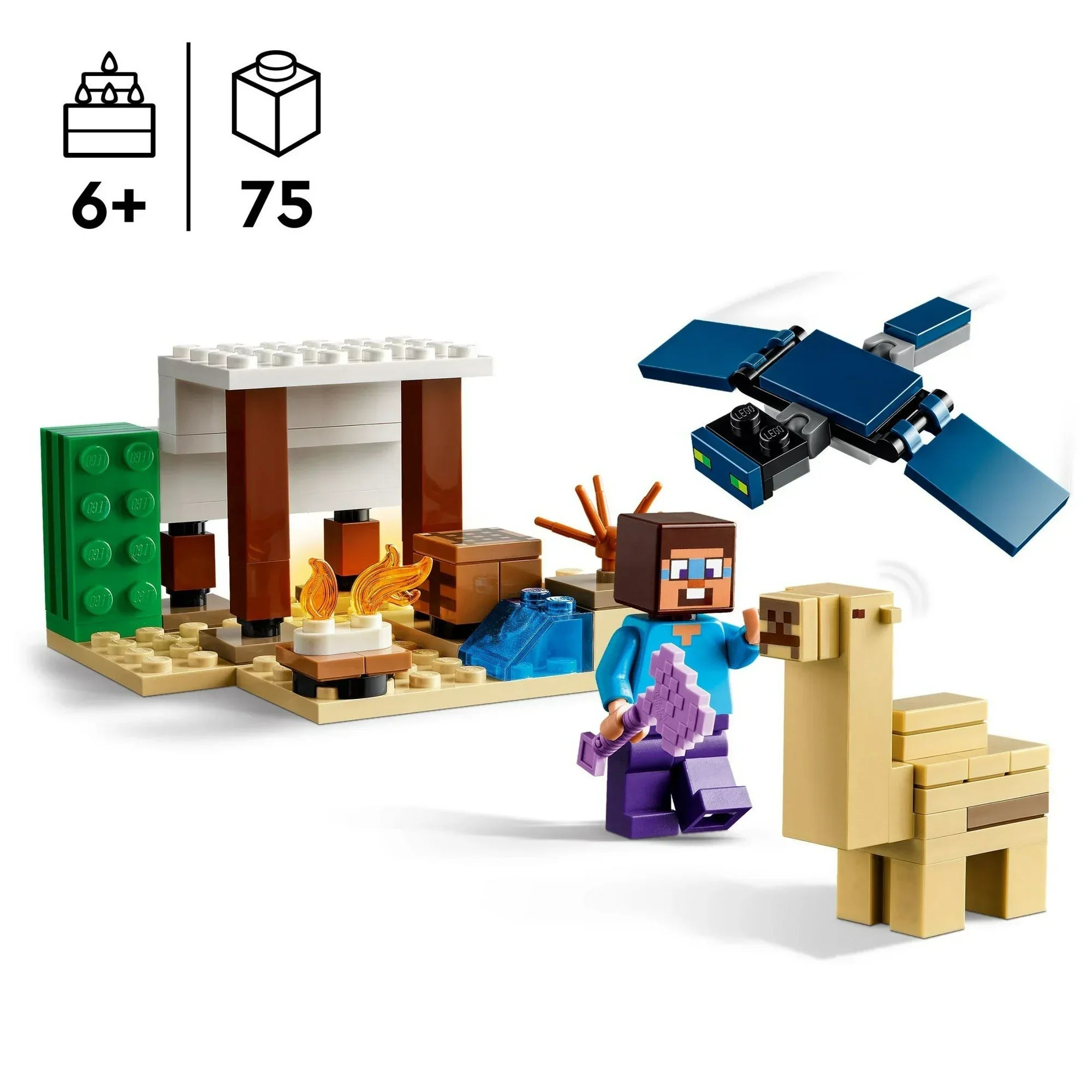 Wholesale Price with free shipping across the USA for LEGO Minecraft Gift Set - 5 epic sets with 15 characters in 1 Box: Steve’s Desert Expedition, The Armory, The Nether Lava Battle, The Illager Desert Patrol, and The Lush Cave Fight - 66805 - Manji Distributors