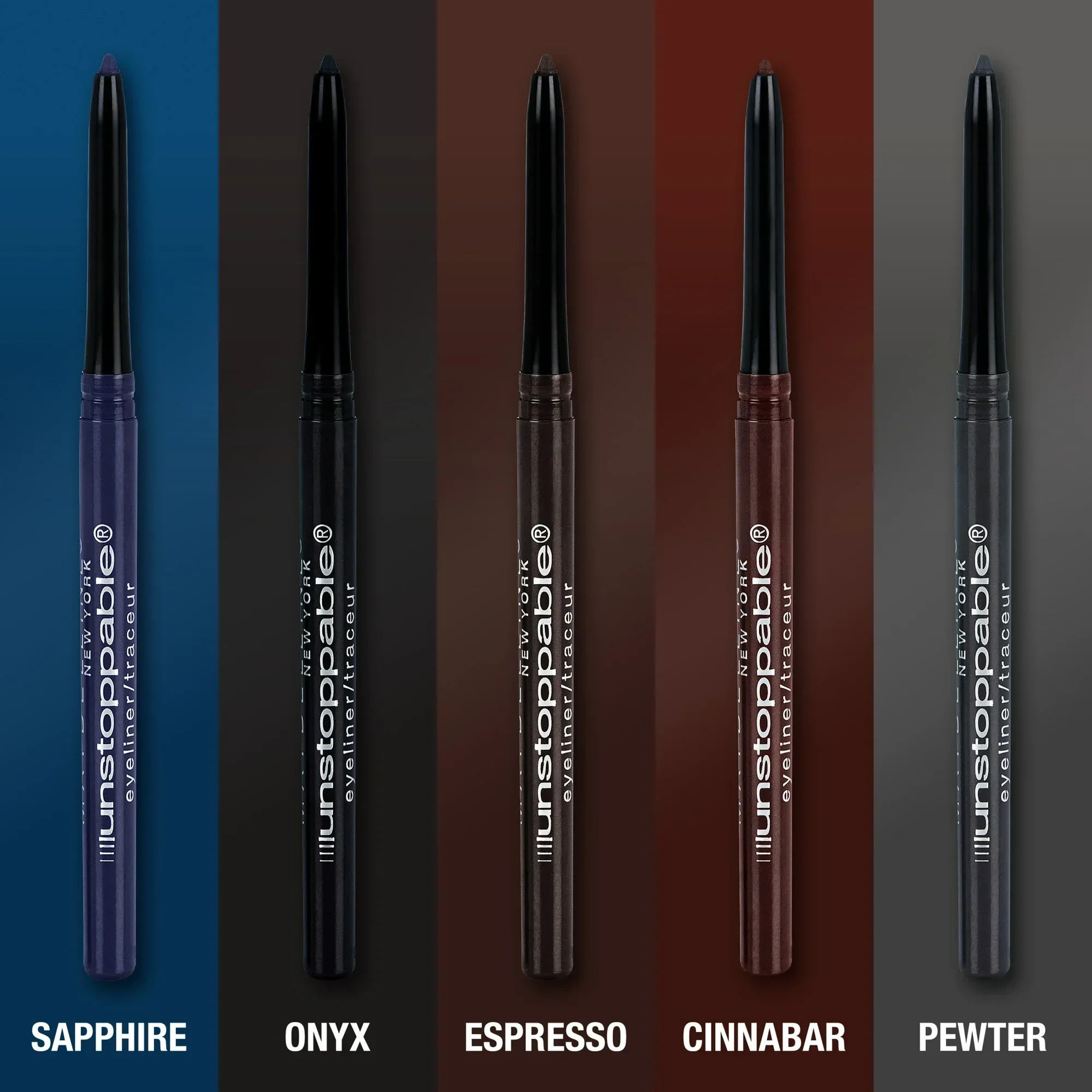 Wholesale Price with free shipping across the USA for Maybelline Unstoppable Waterproof Eyeliner, Pewter - Manji Distributors