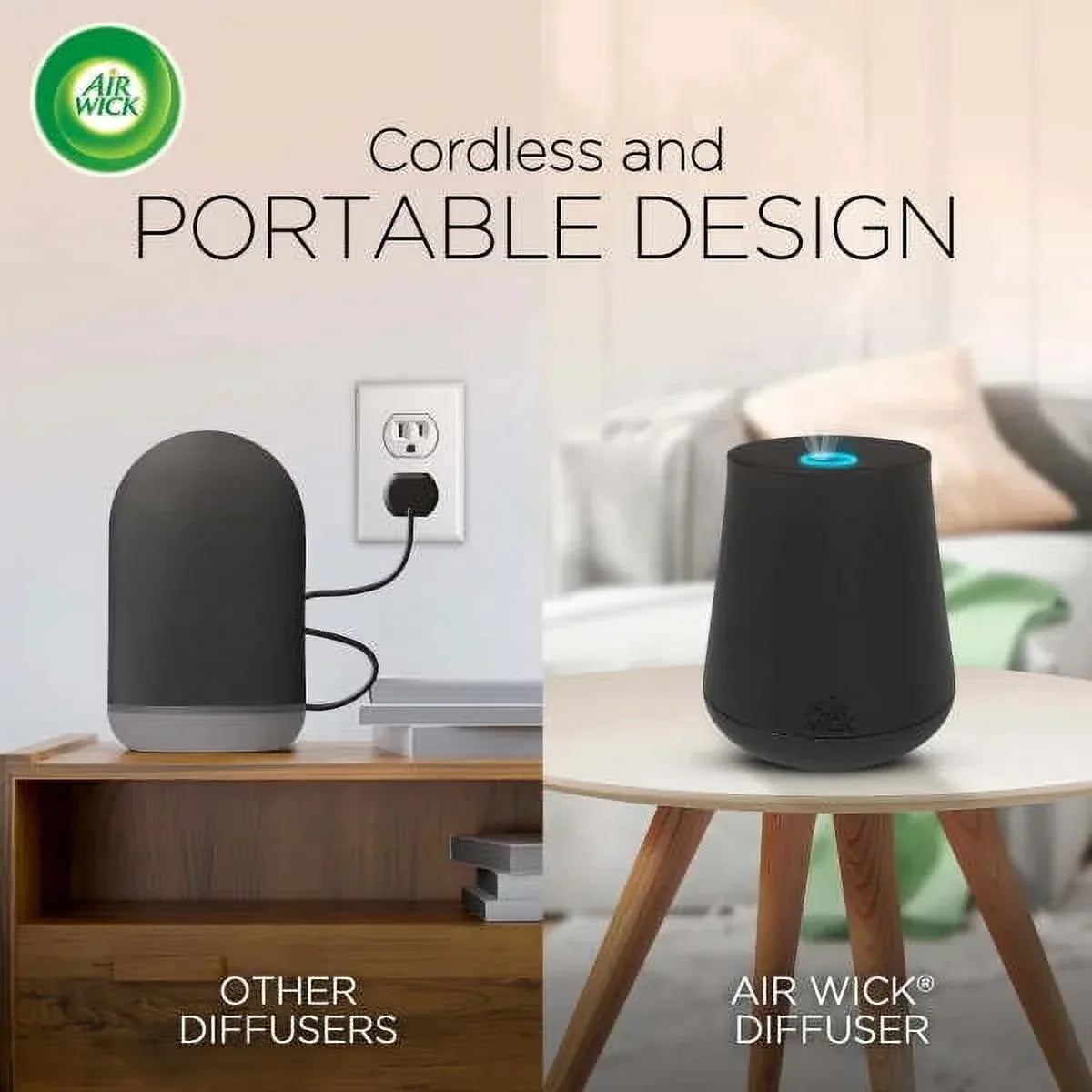 Wholesale Price with free shipping across the USA for Air Wick Essential Mist Scented Oil Air Freshener Diffuser Refills, Black Lotus and Violet, 3 Count - Manji Distributors