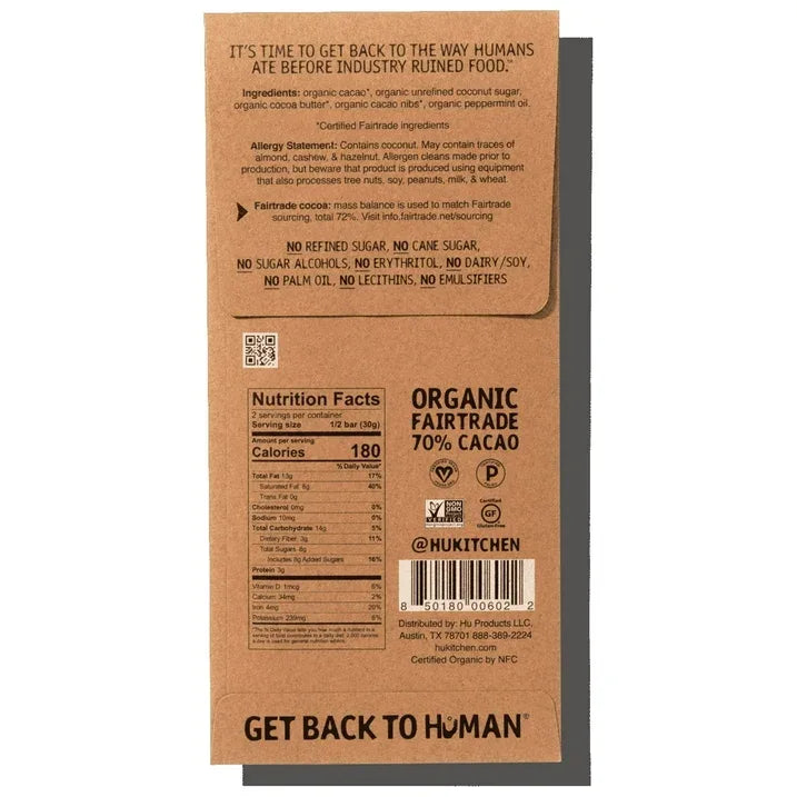 Wholesale Price with free shipping across the USA for Hu Salty Chocolate Bar, 2.1 Oz - Manji Distributors