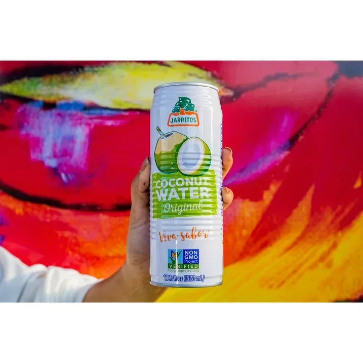 Wholesale Price with free shipping across the USA for (12 pack) Jarritos Coconut Water Original, 17.5 fl oz (520 ml) Can, 1 count - Manji Distributors