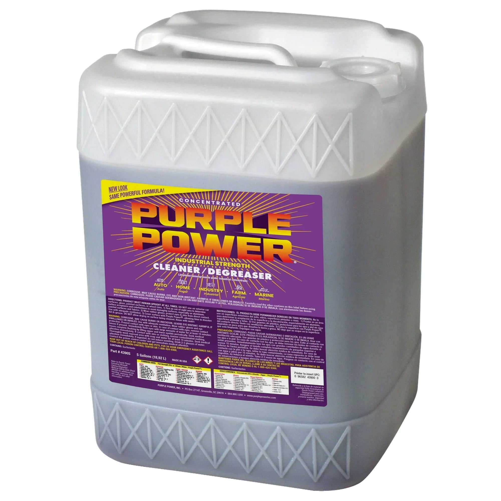 Wholesale Price with free shipping across the USA for (2 pack) Purple Power Industrial strength Cleaner Degreaser, 5 Gallon - Manji Distributors